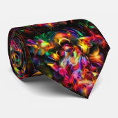 Vivider psychedelischer Fisch Krawatte (Gerollt)