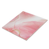 Vivider rosa und goldener Marmor Fliese (Seite)