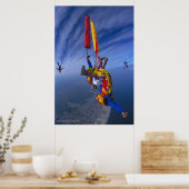 VividViews.com: Tube Dive Over Wildwood, NJ Print Poster (Küche)