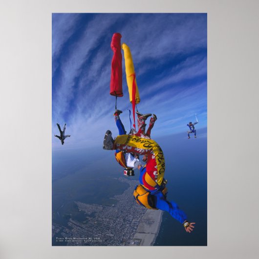 VividViews.com: Tube Dive Over Wildwood, NJ Print Poster (Vorne)