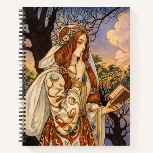Vivien – Art Nouveau Verzauberin Illustration Notizblock