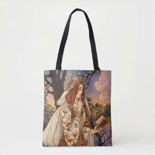 Vivien – Illustration im Jugendstil Tasche (Vorderseite)