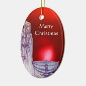 VIVIEN/LADY DES SEES Lila Edelstein Keramik Ornament (Links)