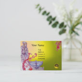 VIVIEN MONOGRAM Edelstein weiß Visitenkarte (Stehend Vorderseite)