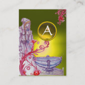 VIVIEN MONOGRAM Edelstein weiß Visitenkarte (Rückseite)