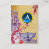 VIVIEN MONOGRAM lila Visitenkarte (Rückseite)