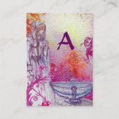 VIVIEN MONOGRAM Perlpapier Visitenkarte (Rückseite)