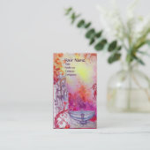 VIVIEN-Monogramm Visitenkarte (Stehend Vorderseite)