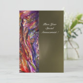 VIVIEN UND MERLIN Fantasy Einladung (Stehend Vorderseite)