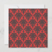 Vivienne Damask Bridal Dusche Einladung (Rückseite)