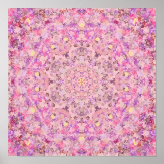 Vivienne Oil Paint Mandala Poster (Vorne)