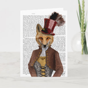 Vivienne Steampunk Fox Karte