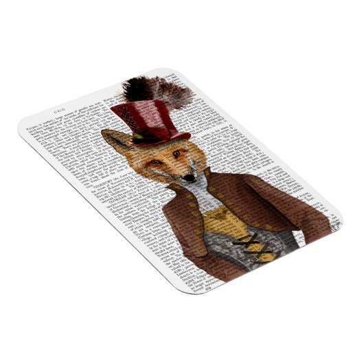 Vivienne Steampunk Fox Magnet (Rechte Seite)