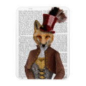 Vivienne Steampunk Fox Magnet (Vertikal)