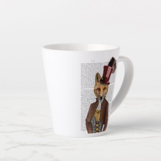 Vivienne Steampunk Fox Milchtasse (Rechte Ecke)