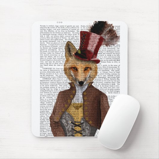 Vivienne Steampunk Fox Mousepad (Mit Mouse)