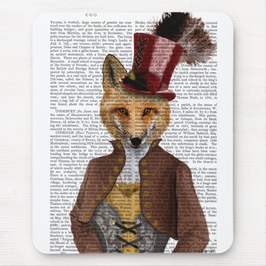 Vivienne Steampunk Fox Mousepad (Vorne)