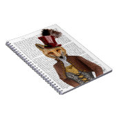 Vivienne Steampunk Fox Notizblock (Rechte Seite)