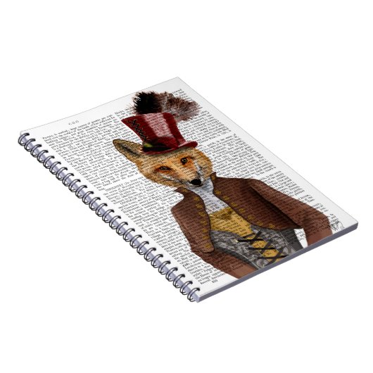 Vivienne Steampunk Fox Notizblock (Rechte Seite)