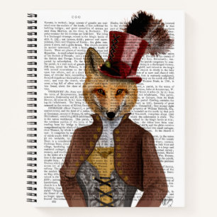 Vivienne Steampunk Fox Notizblock