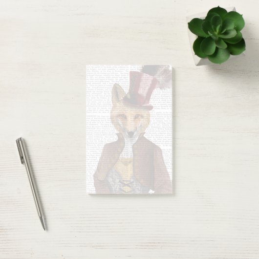 Vivienne Steampunk Fox Post-it Klebezettel (Büro)