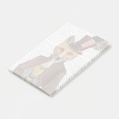 Vivienne Steampunk Fox Post-it Klebezettel (angewinkelt)