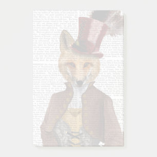 Vivienne Steampunk Fox Post-it Klebezettel