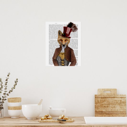 Vivienne Steampunk Fox Poster (Küche)