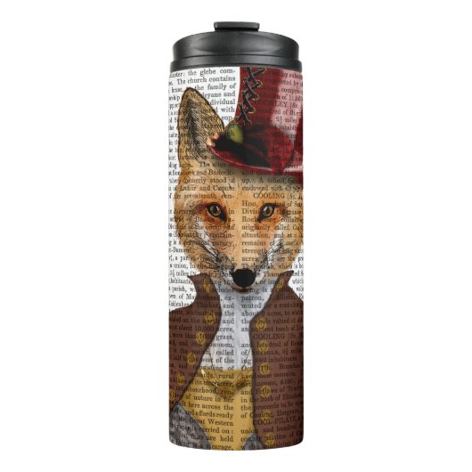 Vivienne Steampunk Fox Thermosbecher (Vorderseite)