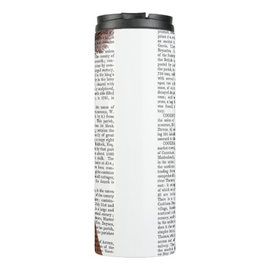 Vivienne Steampunk Fox Thermosbecher (Rückseite)