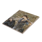 Viviens Beguiling of Merlin (Edward Burne-Jones) Fliese (Seite)