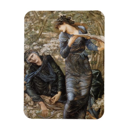 Viviens Beguiling of Merlin (Edward Burne-Jones) Magnet (Vertikal)
