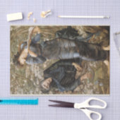 Viviens Beguiling of Merlin (Edward Burne-Jones) Seidenpapier (Handwerk)