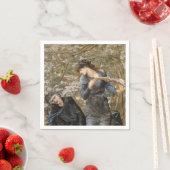 Viviens Beguiling of Merlin (Edward Burne-Jones) Serviette (Beispiel)