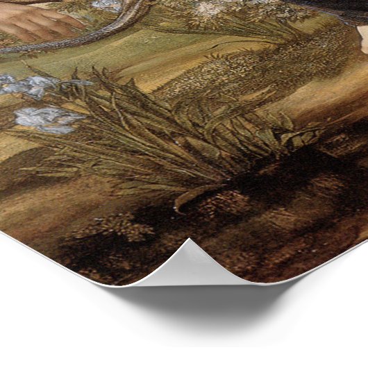 Viviens "Teasing off Merlin" (Edward Burne-Jones) Poster (Ecke)