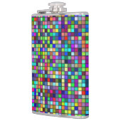 Vivile Rainbow-Farben und -Paste-Muster Flachmann (Links)