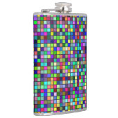 Vivile Rainbow-Farben und -Paste-Muster Flachmann (Rechts)