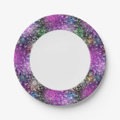 Viviles Spott-Muster Pappteller (Vorderseite)