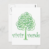 Vivir Verde Postkarte (Vorne/Hinten)