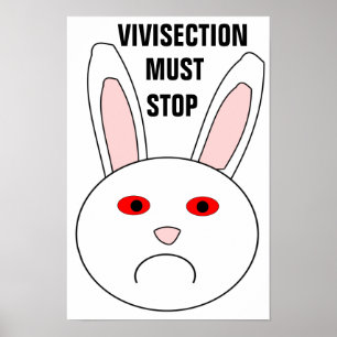 Vivisektion-Muss-Aufhören-Plakat Poster