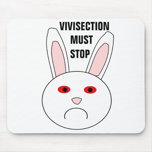Vivisektion muss Mousepad stoppen (Vorne)
