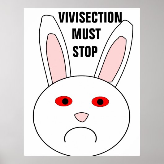 Vivismus muss Poster stoppen (Vorne)