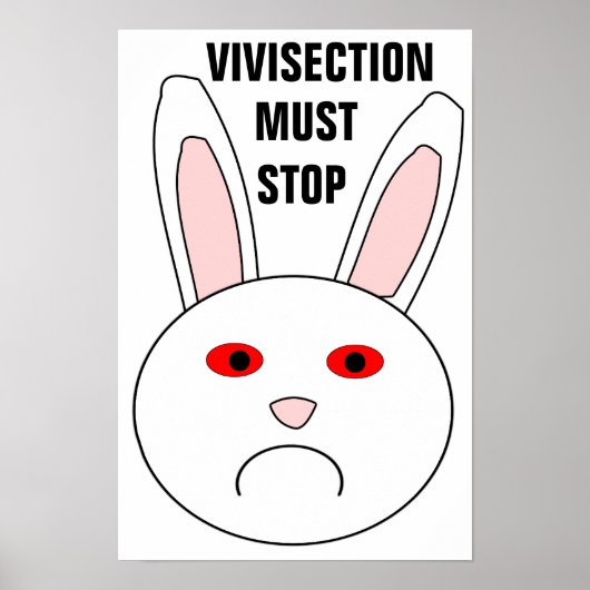Vivismus muss Poster stoppen (Vorne)