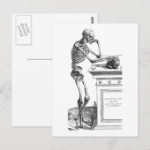 Vivitur Ingenio - Skeleton Postkarte (Vorne/Hinten)