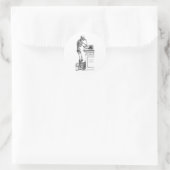 Vivitur Ingenio - Skeleton Runder Aufkleber (Tasche)