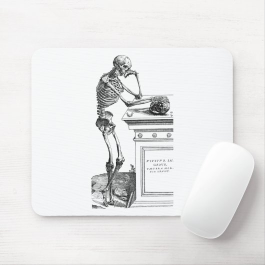 Vivitur Ingenio - Skelett Mousepad (Mit Mouse)