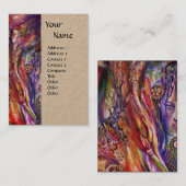 VIVIVIEN UND MERLIN Pink Lila Fantasy Kraft Visitenkarte (Vorne/Hinten)