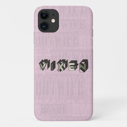 Vixen Blocks im Retro-Stil Case-Mate iPhone Hülle (Rückseite)