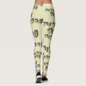 Vixen Blocks im Retro-Stil Leggings (Rückseite)