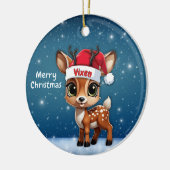 Vixen Deer, Fawn, Doe, Reindeer🦌 🎄 Keramik Ornament (Links)
